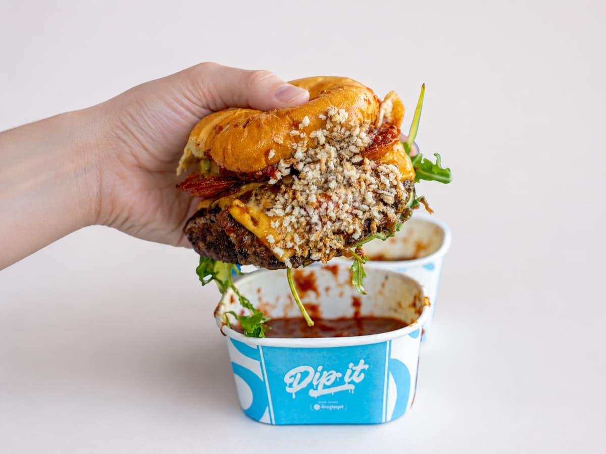 Italian Stallion double-dipped in Pangrattato dry dip